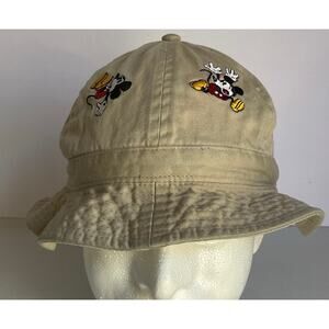 Vintage Bucket Hat Goofy’s Hat Co. Disney Mickey Mouse Embroidered  100% Cotton